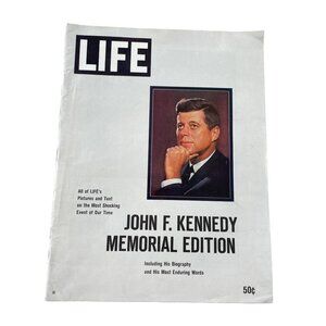 Life Magazine John F. Kennedy Memorial Edition 1963 Including Biography